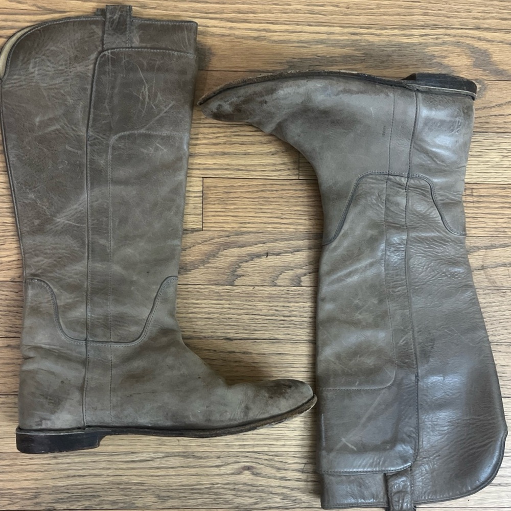 Frye Paige Tall Riding boots 77534 Taupe Size 9.5